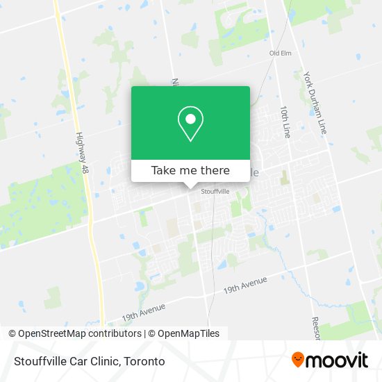 Stouffville Car Clinic map