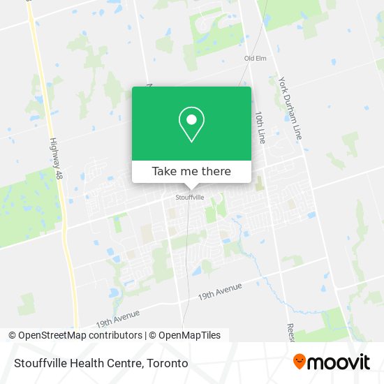 Stouffville Health Centre map
