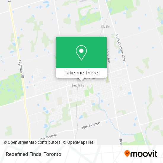 Redefined Finds map