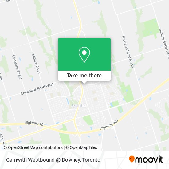 Carnwith Westbound @ Downey map