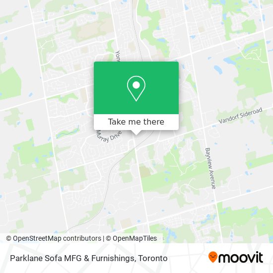 Parklane Sofa MFG & Furnishings map