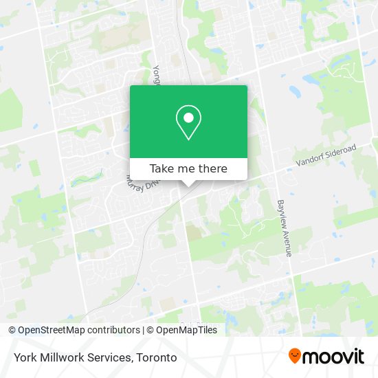 York Millwork Services map