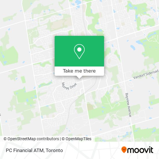 PC Financial ATM map