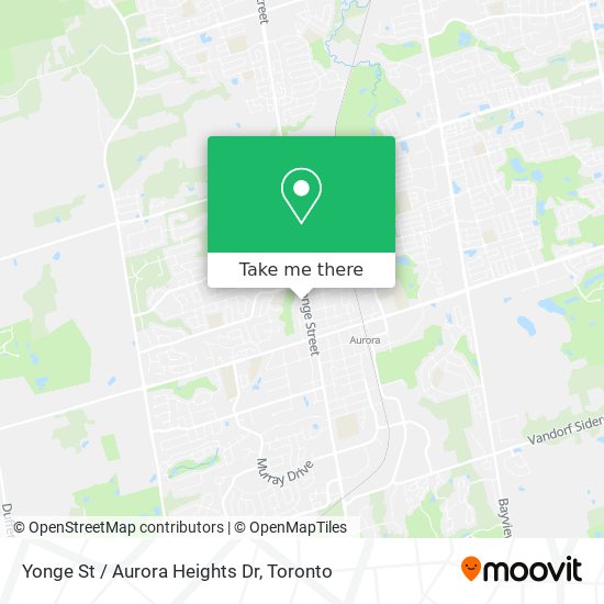 Yonge St / Aurora Heights Dr map