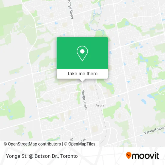 Yonge St. @ Batson Dr. map