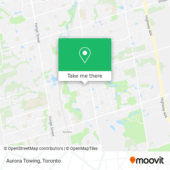 Aurora Towing map