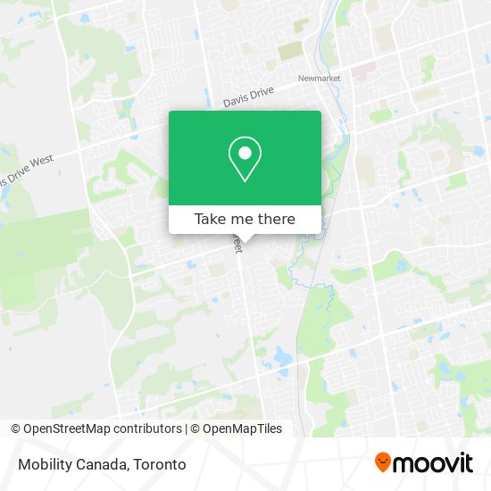 Mobility Canada map