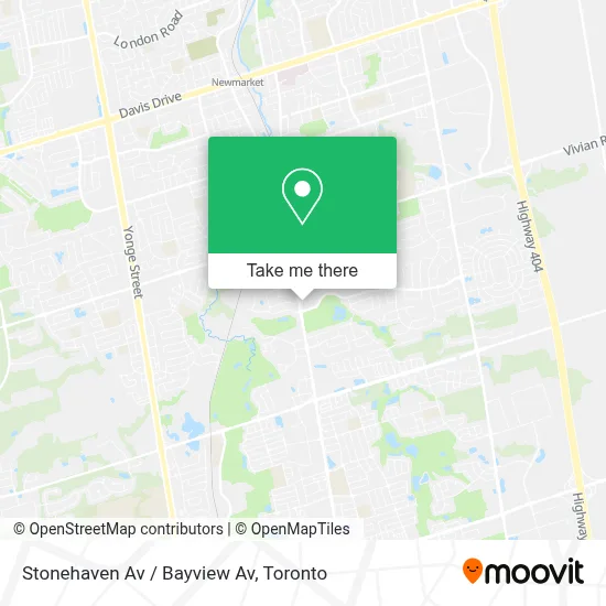 Stonehaven Av / Bayview Av map