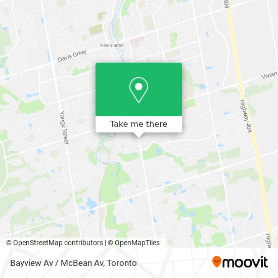 Bayview Av / McBean Av plan