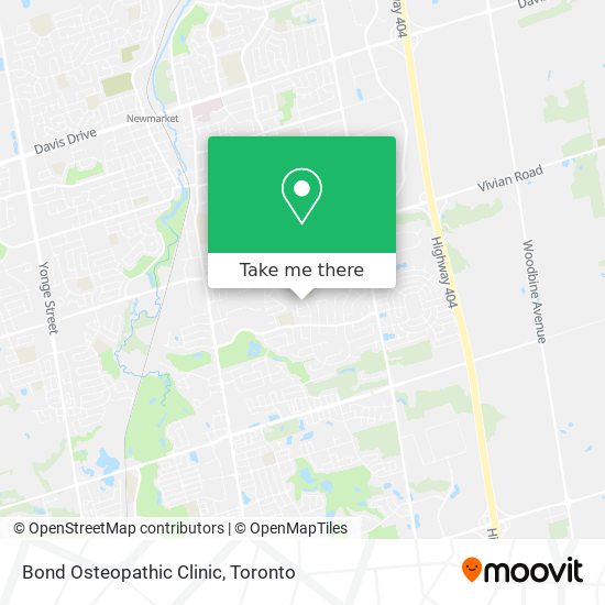 Bond Osteopathic Clinic map