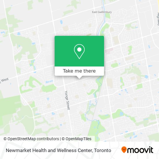 Newmarket Health and Wellness Center map