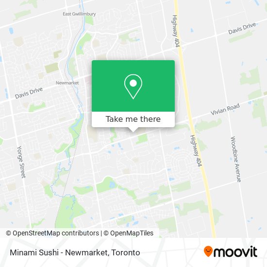 Minami Sushi - Newmarket map