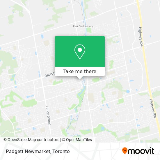 Padgett Newmarket map