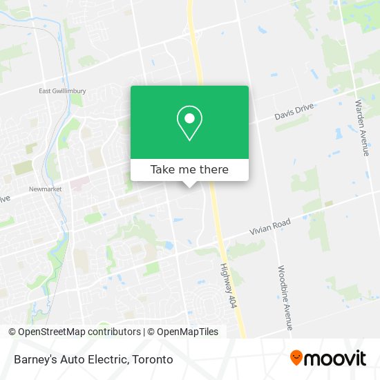 Barney's Auto Electric map