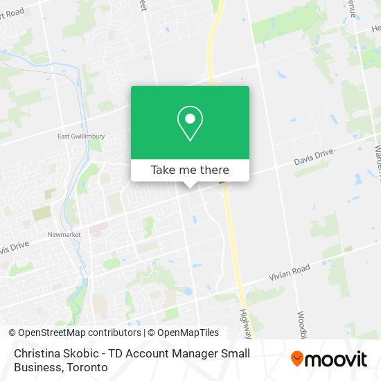 Christina Skobic - TD Account Manager Small Business map