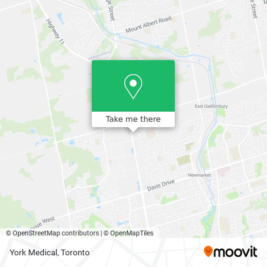 York Medical map