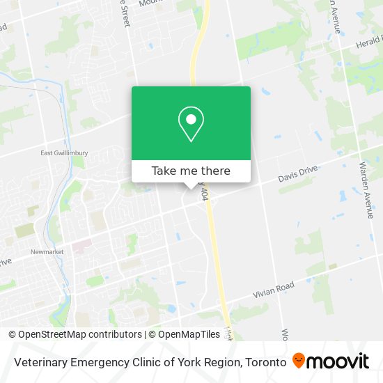 Veterinary Emergency Clinic of York Region map
