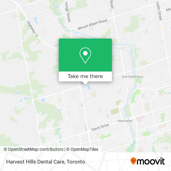 Harvest Hills Dental Care map