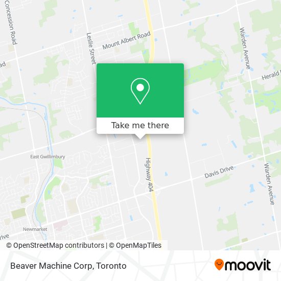 Beaver Machine Corp map