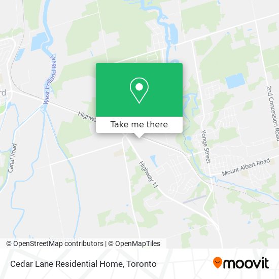 Cedar Lane Residential Home map