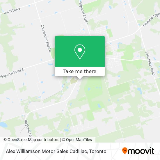 Alex Williamson Motor Sales Cadillac map