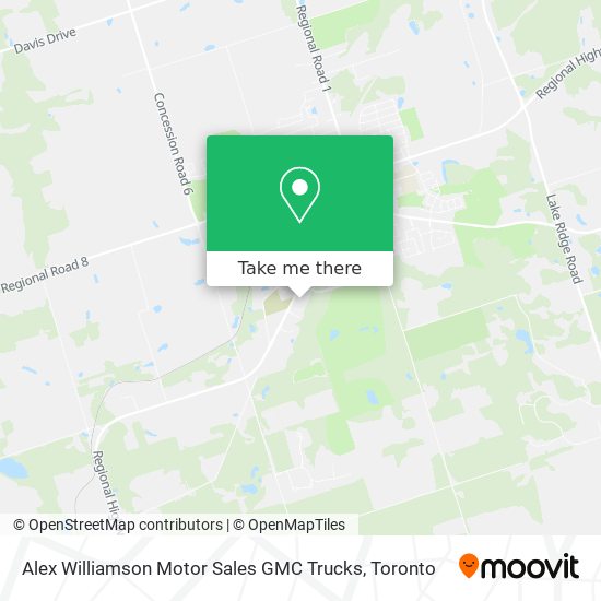 Alex Williamson Motor Sales GMC Trucks map