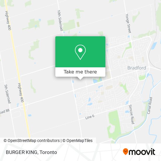 BURGER KING map