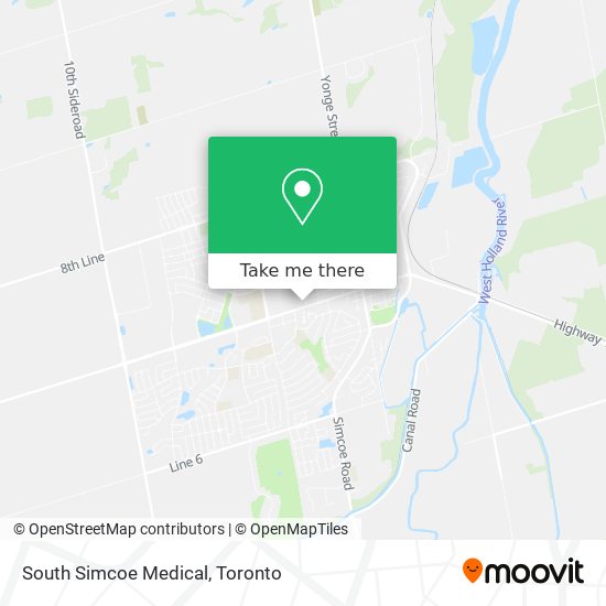 South Simcoe Medical map