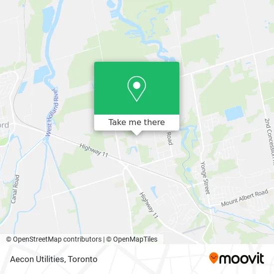 Aecon Utilities map