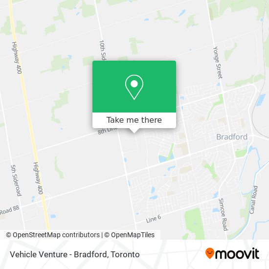 Vehicle Venture - Bradford map