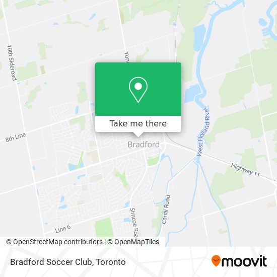 Bradford Soccer Club map