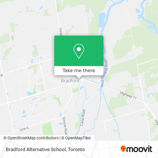 Bradford Alternative School map