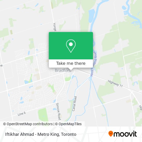 Iftikhar Ahmad - Metro King map