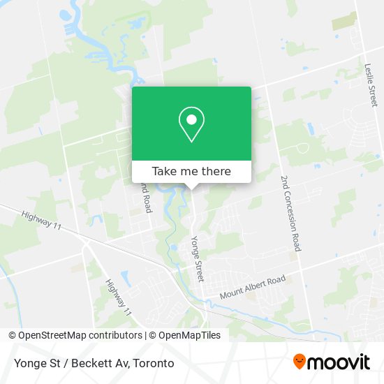Yonge St / Beckett Av map