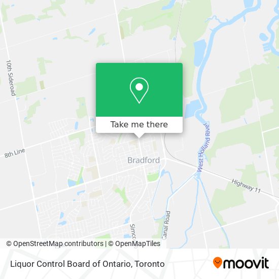 Liquor Control Board of Ontario map