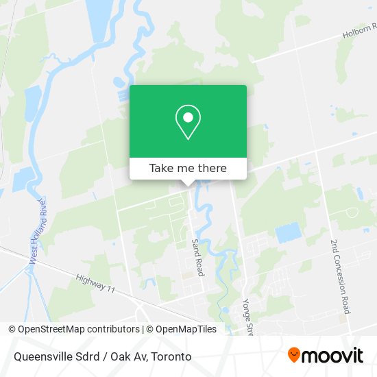 Queensville Sdrd / Oak Av map
