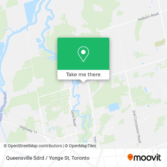 Queensville Sdrd / Yonge St map