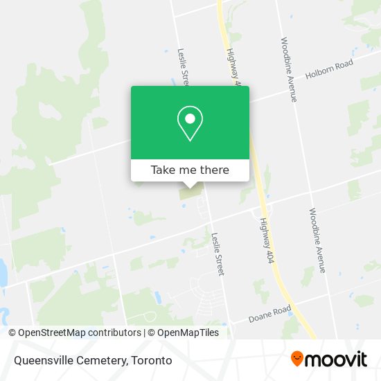 Queensville Cemetery map