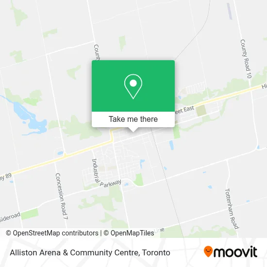 Alliston Arena & Community Centre map
