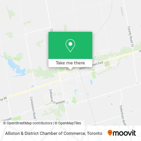 Alliston & District Chamber of Commerce map