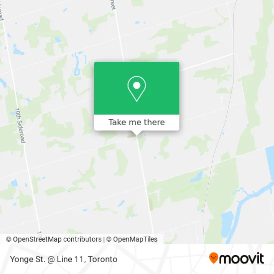 Yonge St. @ Line 11 map