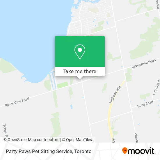 Party Paws Pet Sitting Service map