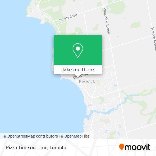 Pizza Time on Time map