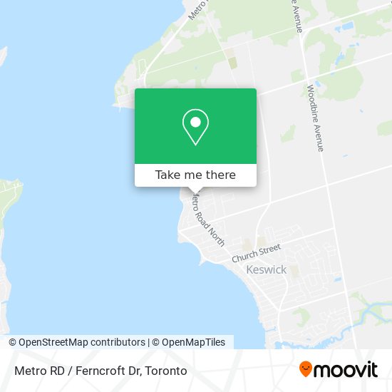 Metro RD / Ferncroft Dr map