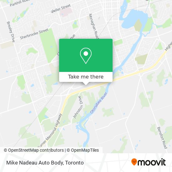 Mike Nadeau Auto Body map