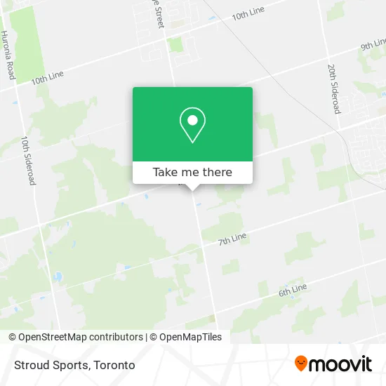Stroud Sports map