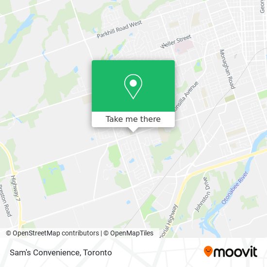 Sam's Convenience map