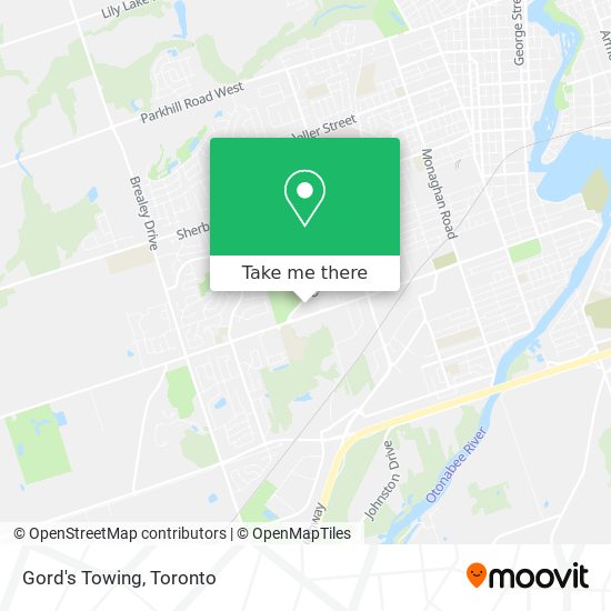 Gord's Towing map