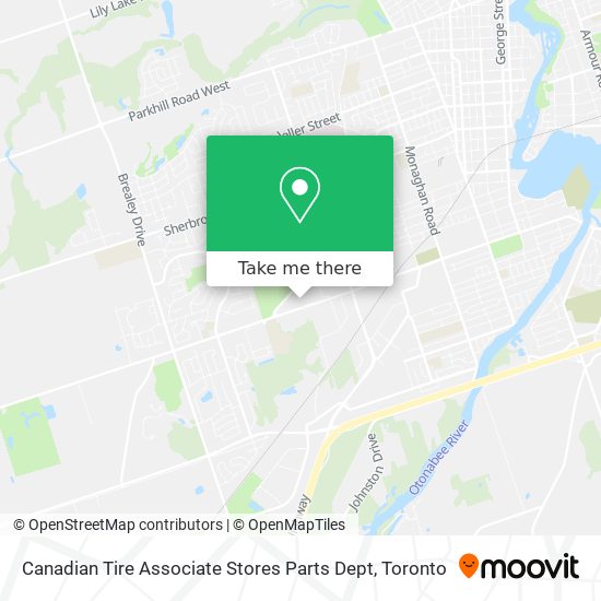 Canadian Tire Associate Stores Parts Dept map