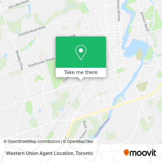 Western Union Agent Location map